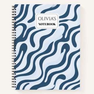 Carnet de notes personnalisé avec spirale abstrait