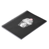 Carnet de notes personnalisé Chalkboard Cupcake Ch (Côté gauche)