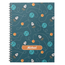 Carnet de notes personnalisé en spirale Space Expl