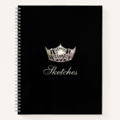 Carnet de notes personnalisé Miss America Silver C (Devant)