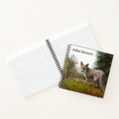 Carnet de notes personnalisé Renard dans les bois (Intérieur)