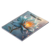 Carnet de notes personnalisé sur les fleurs éthéré (Côté gauche)