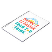 Carnet de notes photo en spirale avec citation pos (Côté gauche)