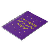 carnet de notes photo spirale citation de magicien (Côté gauche)