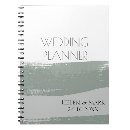 Carnet de notes photo spirale pour mariage moderne (Devant)