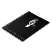 Carnet de notes photo Tournesol rétro avec spirale (Côté gauche)