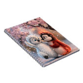 Carnet de notes Pingouin Fleur de Cerisier Ambre & (Côté Droit)
