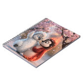 Carnet de notes Pingouin Fleur de Cerisier Ambre & (Côté gauche)