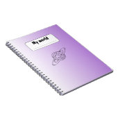 Carnet de notes Planète Esthétique | Journal Viole (Côté Droit)