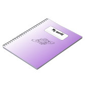 Carnet de notes Planète Esthétique | Journal Viole (Côté gauche)