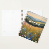 Carnet de notes PLANIFICATEUR Fleur Sauvage Chien (Devant avec enveloppe)