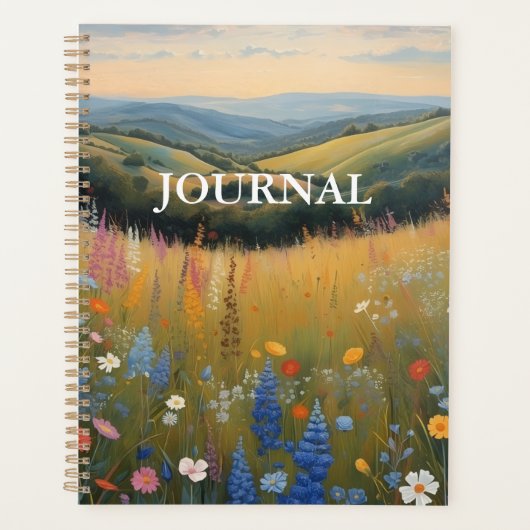 Carnet de notes PLANIFICATEUR Fleur Sauvage Chien (Devant)