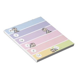 Carnet de notes planificateur hebdomadaire Yorkie
