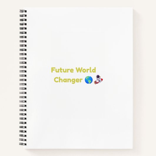 Carnet de notes pour enfants qui changeront le mon (Devant)