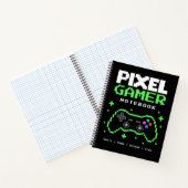 Carnet de notes pour joueur d'art pixelisé – Écrir (Intérieur)
