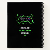 Carnet de notes pour joueur d'art pixelisé – Écrir (Dos)