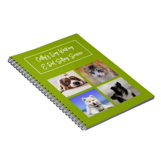 Carnet de notes pour la garde d'animaux et promene (Côté Droit)