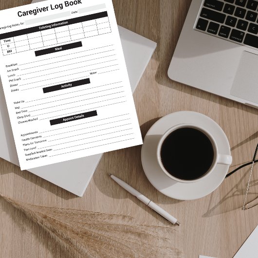 Carnet de notes pour les aidants naturels, les aid