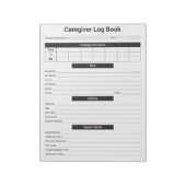 Carnet de notes pour les aidants naturels, les aid (Tourné)