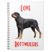 Carnet de notes pour les amoureux des Rottweilers  (Devant)