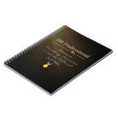 Carnet de notes pour professionnel RH – Citation d (Côté gauche)