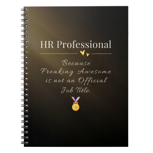 Carnet de notes pour professionnel RH – Citation d (Devant)