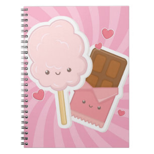 Carnet de notes pour sucre et bonbons de coton