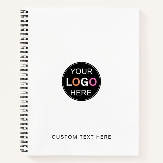 Carnet de notes professionnel avec logo d'entrepri (Devant)