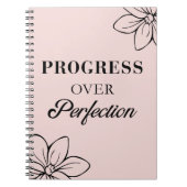 Carnet de notes : Progrès plutôt que perfection (Devant)