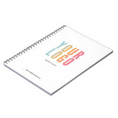 Carnet de notes promotionnel avec logo d'entrepris (Côté gauche)