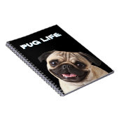 CARNET DE NOTES PUG  (Côté Droit)