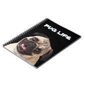 CARNET DE NOTES PUG  (Côté gauche)