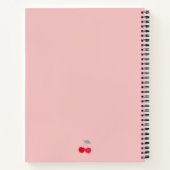 Carnet de notes quotidiennes à l'icône de cerise r (Dos)