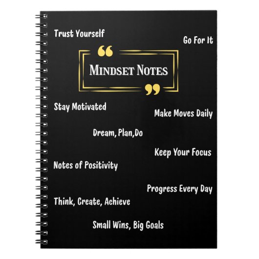 Carnet de notes quotidiennes sur la mentalité (Devant)