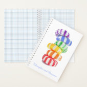 CARNET DE NOTES RAINBOW CANDY 5.5x8.5 À RELIURE SP (À l'intérieur)