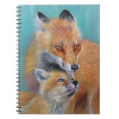 Carnet de notes renard. Bloc-notes motif renard. (Devant)