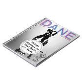 Carnet de notes satire drôle sur le Grand Danois (Côté gauche)