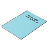 Carnet de notes scientifiques minimaliste (Côté gauche)