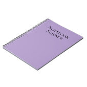 Carnet de notes scientifiques minimaliste (Côté gauche)