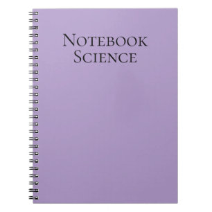 Carnet de notes scientifiques minimaliste