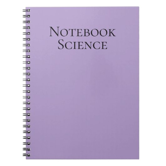 Carnet de notes scientifiques minimaliste (Devant)