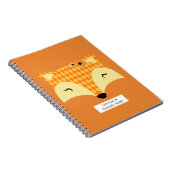 carnet de notes scolaire journal renard orange (Côté Droit)