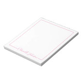 Carnet de notes simple élégant moderne à écriture (Tourné)