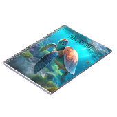 Carnet de notes sur la tortue marine – Titre perso (Côté gauche)