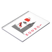 Carnet de notes sur le thème de la mode londonienn (Côté gauche)