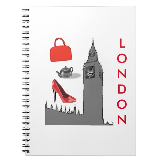 Carnet de notes sur le thème de la mode londonienn (Devant)