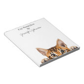 Carnet de notes Tigre Drôle Tabby Cat (Incliné)