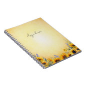 Carnet de notes Tournesol Aquarelle (Côté Droit)