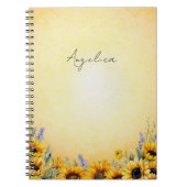 Carnet de notes Tournesol Aquarelle (Devant)