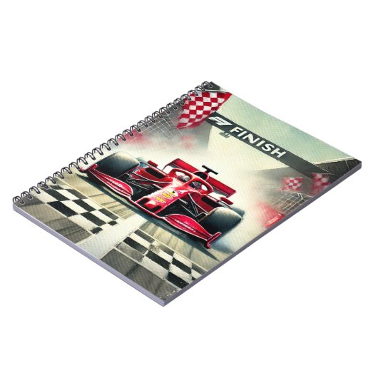 carnet de notes trendy Formule 1 (Côté gauche)